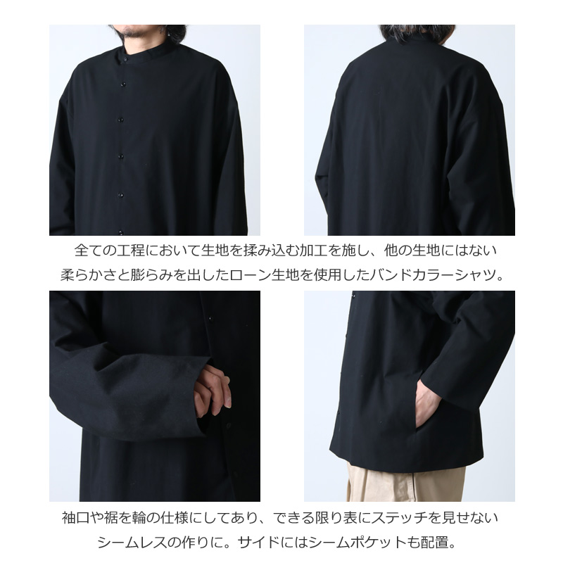 roundabout(饦Х) L/S Double Band Collar Shirt