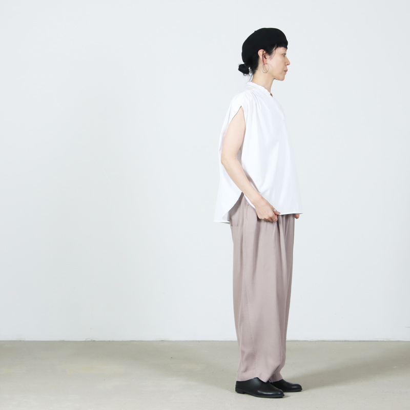 SI-HIRAI(スーヒライ) ハイカウントタイプライター タックカラーサークルブラウス