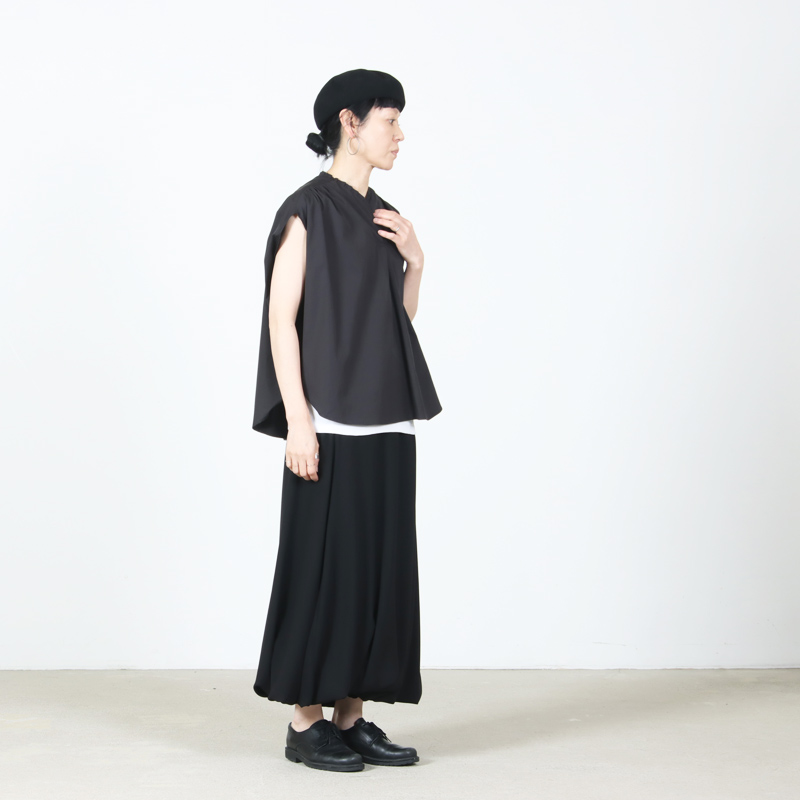 SI-HIRAI(スーヒライ) ハイカウントタイプライター タックカラーサークルブラウス