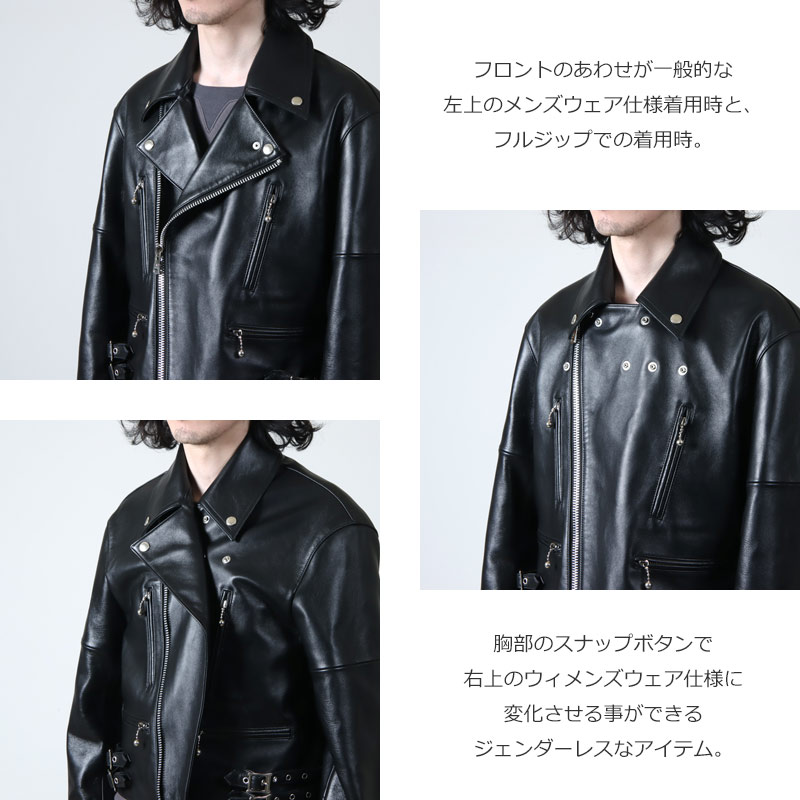 TAKAHIROMIYASHITATheSoloist.(ҥߥ䥷) two-way cropped riders jacket