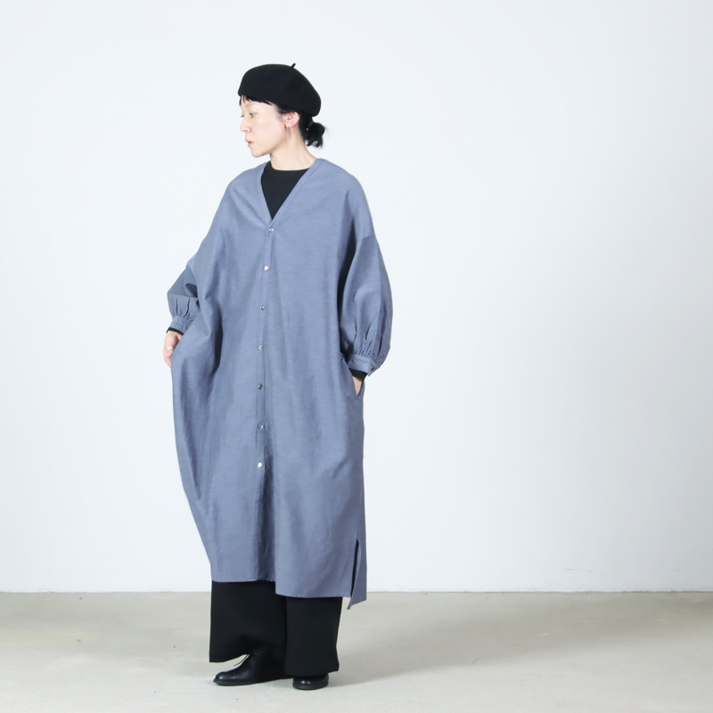 UNIVERSAL TISSU(ユニバーサルティシュ) コットンキュプラリネン ガウンOP