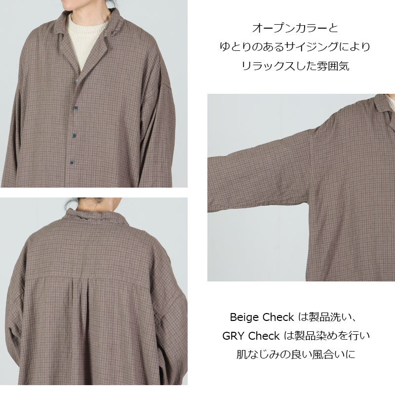 Veritecoeur(ヴェリテクール) ダディチェックシャツ