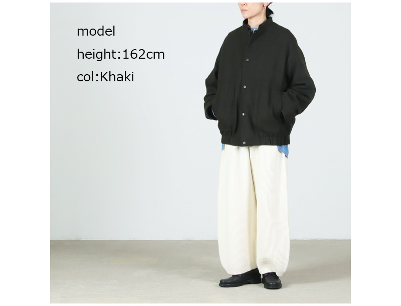 Veritecoeur(ヴェリテクール) ウールフラノブルゾン