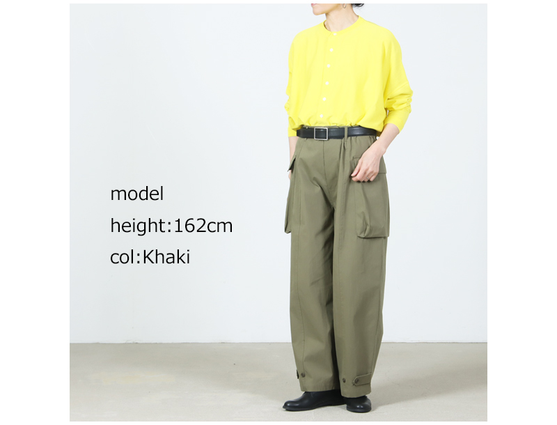 Veritecoeur(ヴェリテクール) ピーチスキン カーゴパンツ