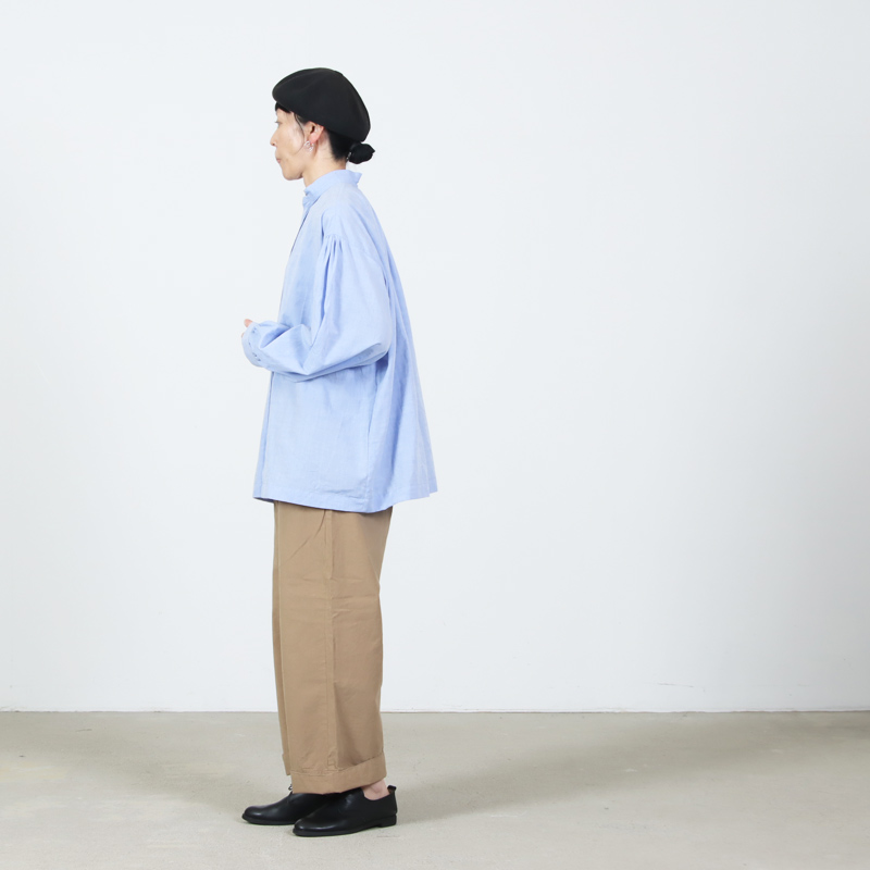 Veritecoeur(ヴェリテクール) ピンタック シャンブレーシャツ