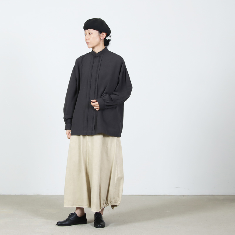 Veritecoeur(ヴェリテクール) ピンタック シャンブレーシャツ