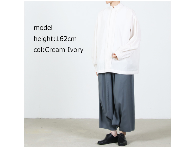 Veritecoeur(ヴェリテクール) ピンタック シャンブレーシャツ