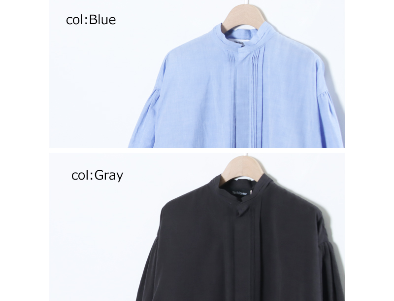 Veritecoeur(ヴェリテクール) ピンタック シャンブレーシャツ