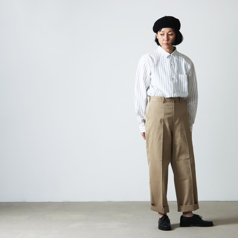 YAECA(䥨) CHINO CLOTH PANTS CREASED