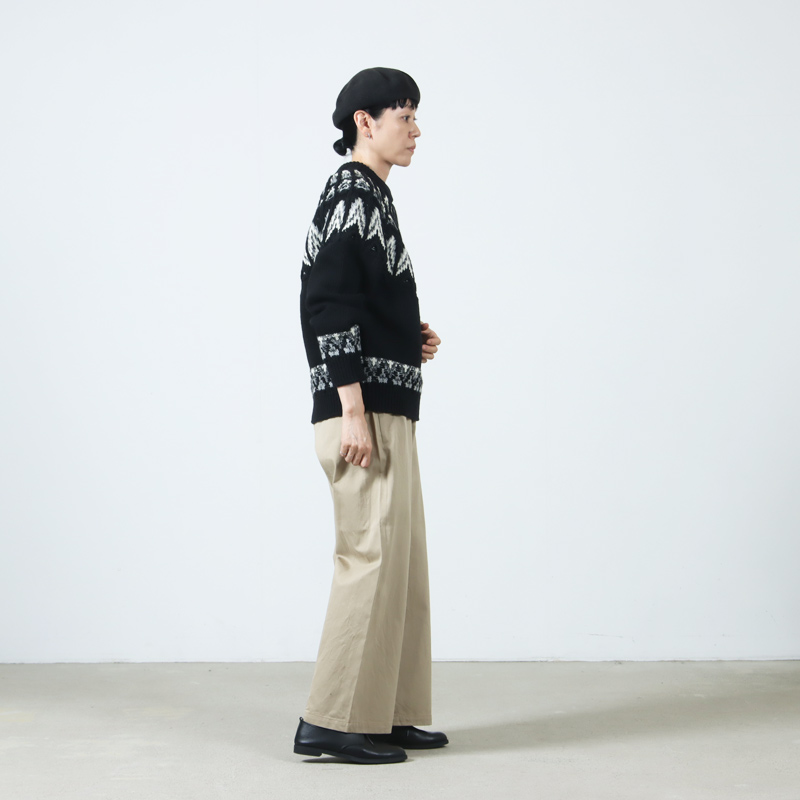 YAECA(ヤエカ) Wチノパンツ ワイド Chino Trousers Wide