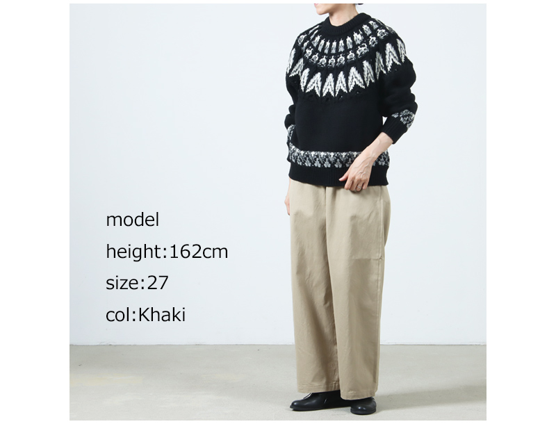 YAECA(ヤエカ) Wチノパンツ ワイド Chino Trousers Wide