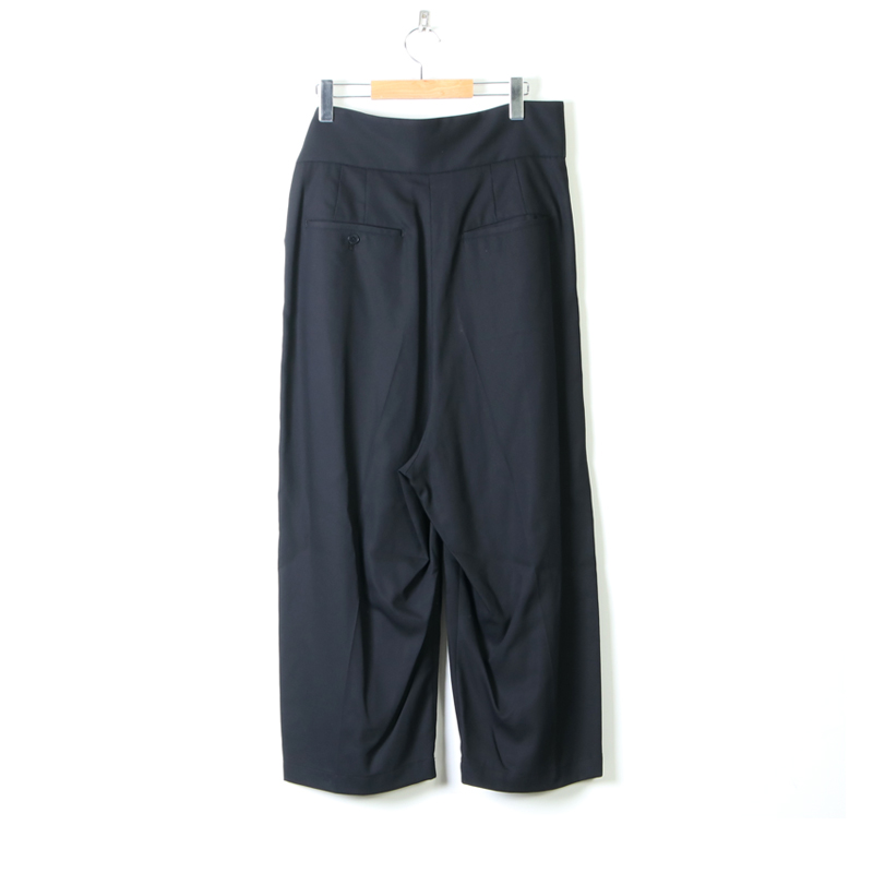 08sircus (ゼロエイトサーカス) Cotton tricotine wide wrap pants
