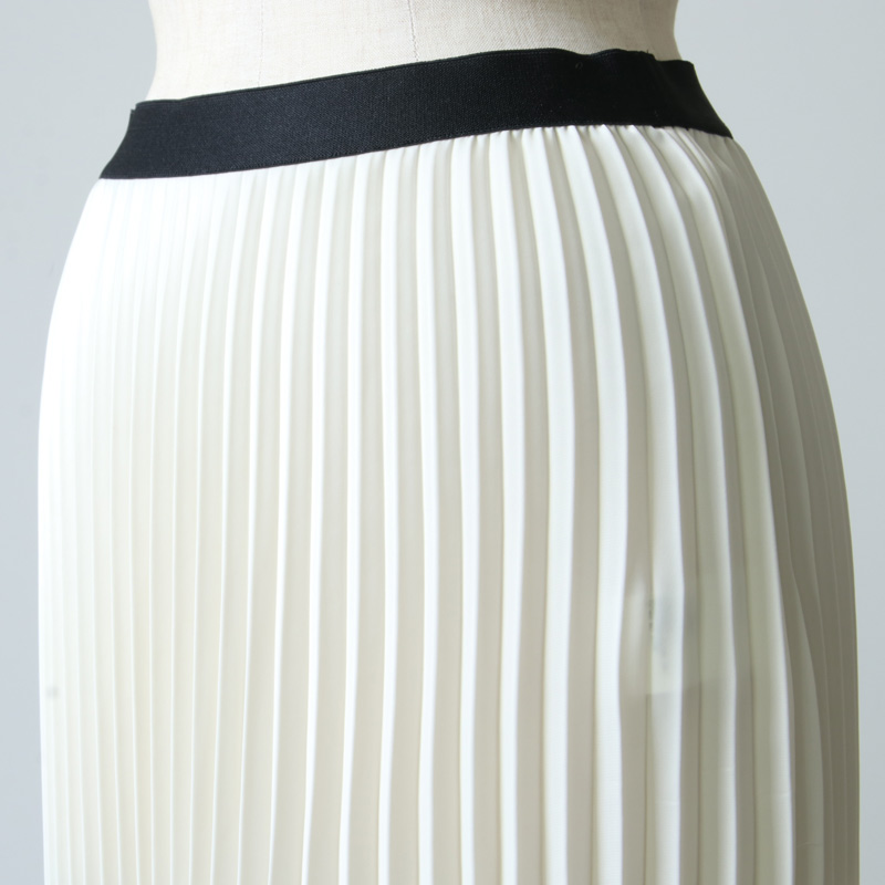 08sircus(ȥ) Drape satin pleated skirt