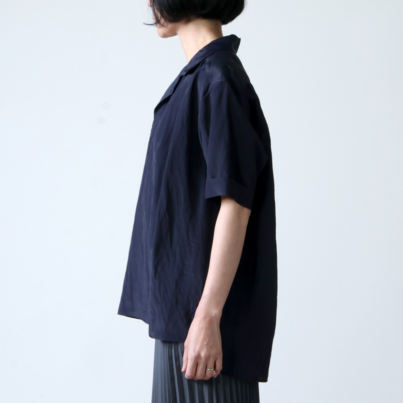 08sircus (ゼロエイトサーカス) Viscose washer gather shirt / ヴィス