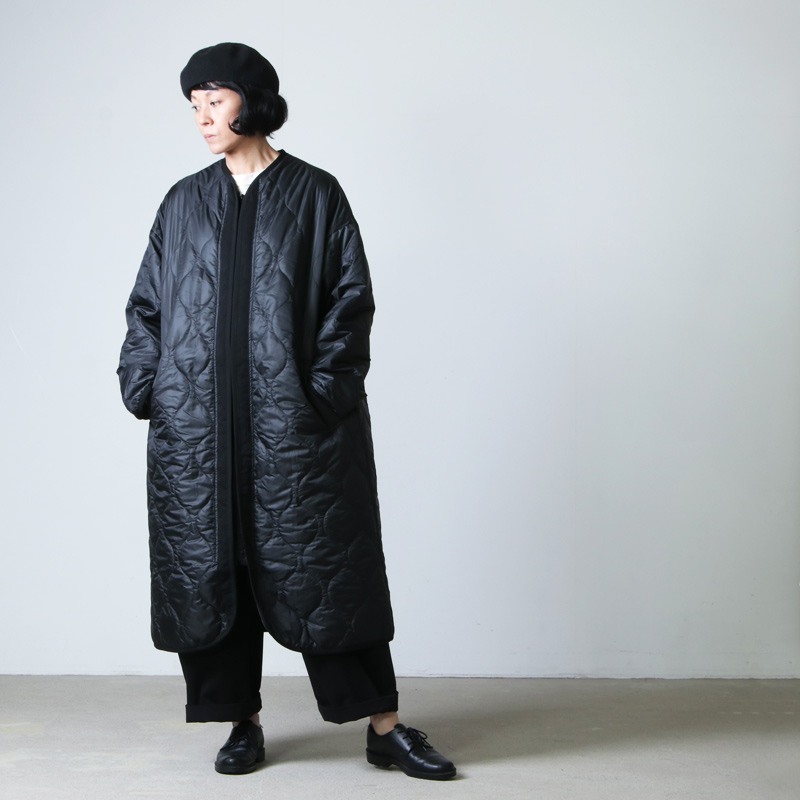 08sircus (ゼロエイトサーカス) Micro rip Quilted long coat 
