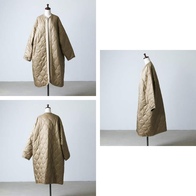 08sircus (ゼロエイトサーカス) Micro rip Quilted long coat 