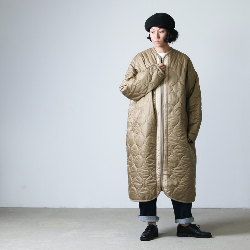 08sircus(ȥ) Micro rip Quilted long coat