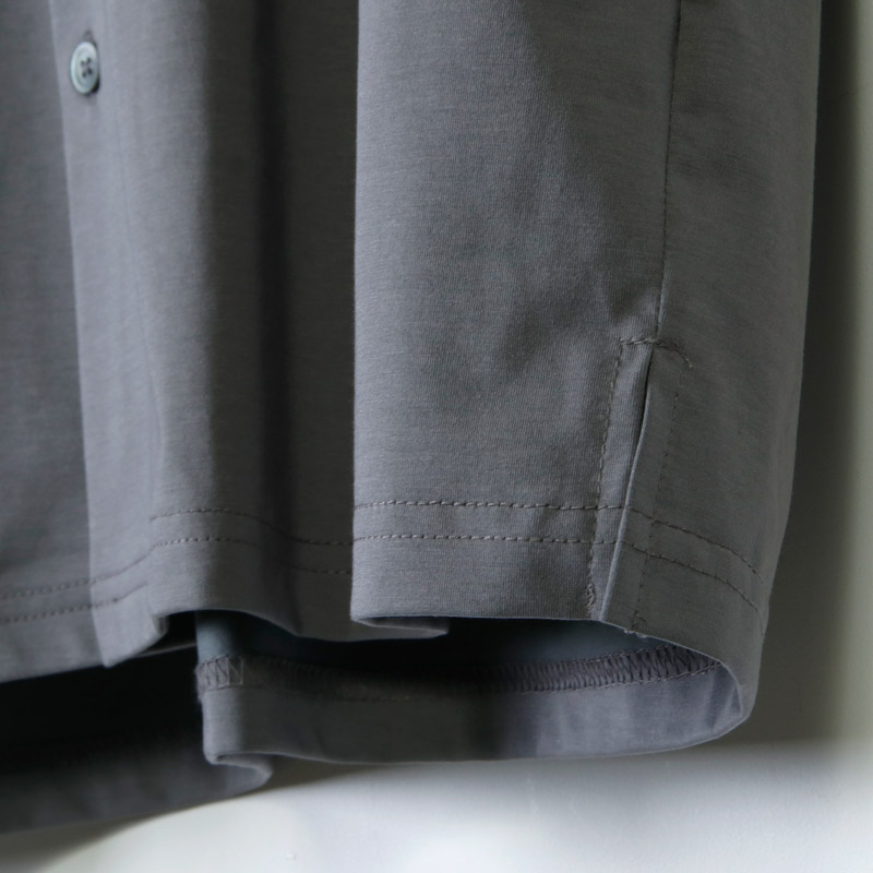 08sircus (ゼロエイトサーカス) Compact plated jersey shawl collar 