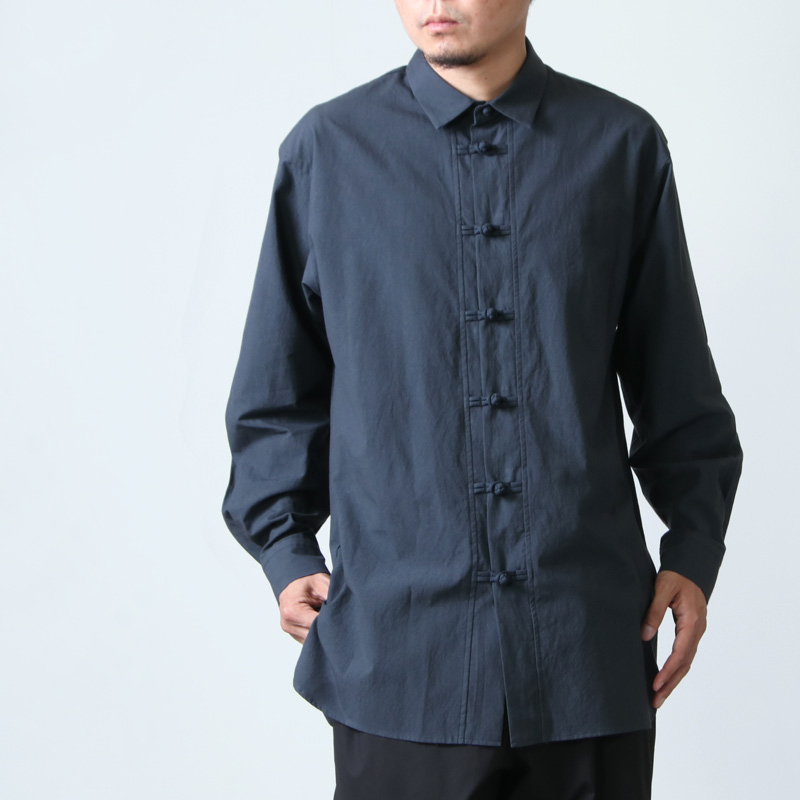 08sircus (ゼロエイトサーカス) Grunge cotton china shirts ...