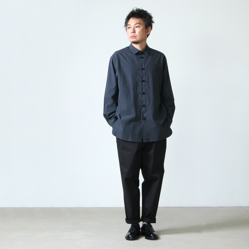 08sircus (ゼロエイトサーカス) Grunge cotton china shirts 