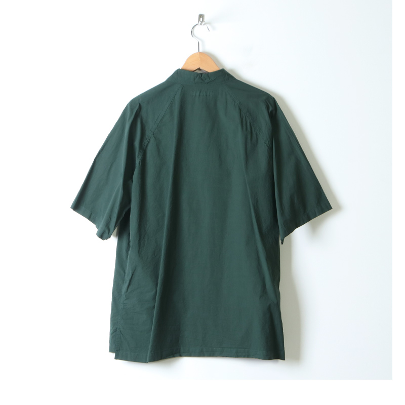 08sircus (ゼロエイトサーカス) Compact lawn garment dyed over shirt / コンパクトローン