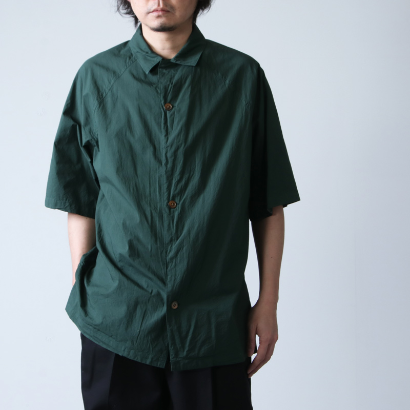 08sircus (ゼロエイトサーカス) Compact lawn garment dyed over shirt ...