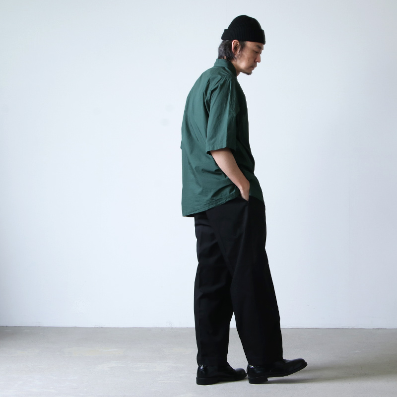08sircus (ゼロエイトサーカス) Compact lawn garment dyed over shirt 