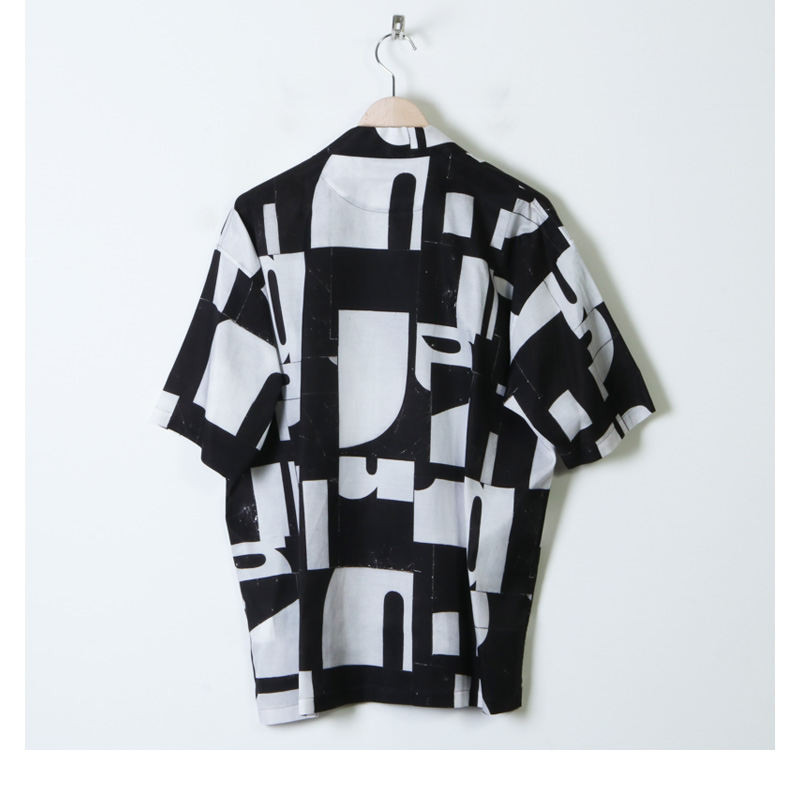 08sircus(ȥ) Cu/C alphabet tile print shirt