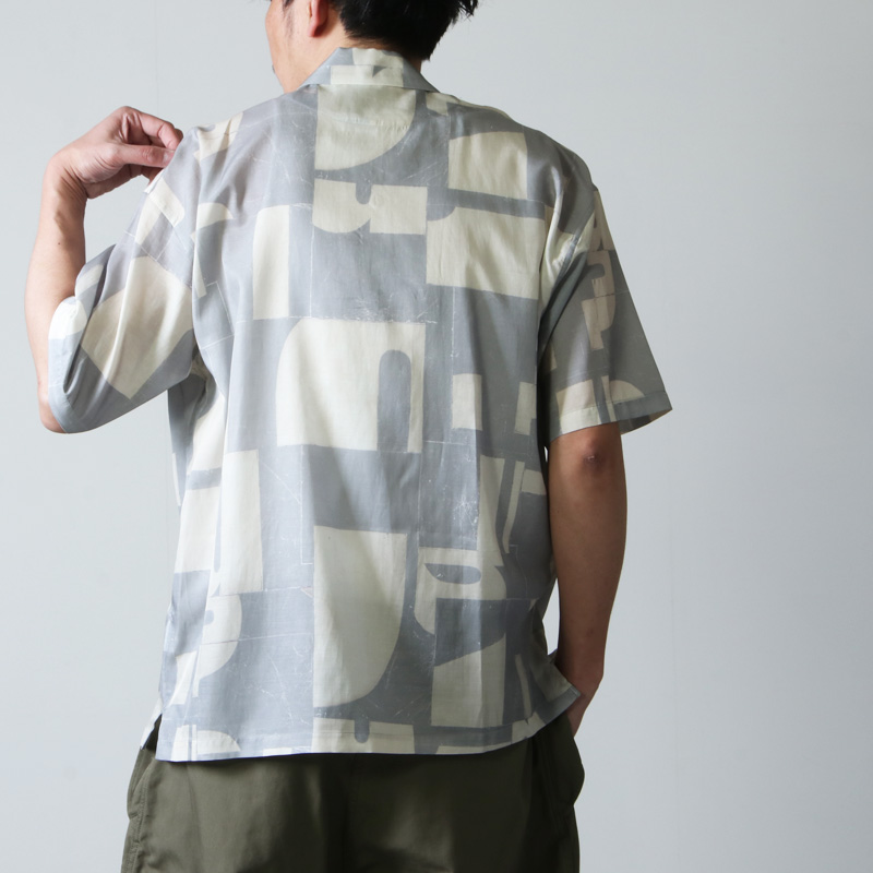 08sircus(ȥ) Cu/C alphabet tile print shirt