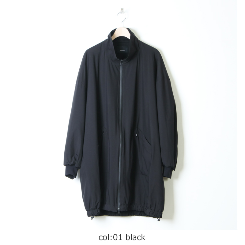 08sircus (ゼロエイトサーカス) Stretch taffeta over size Truck coat