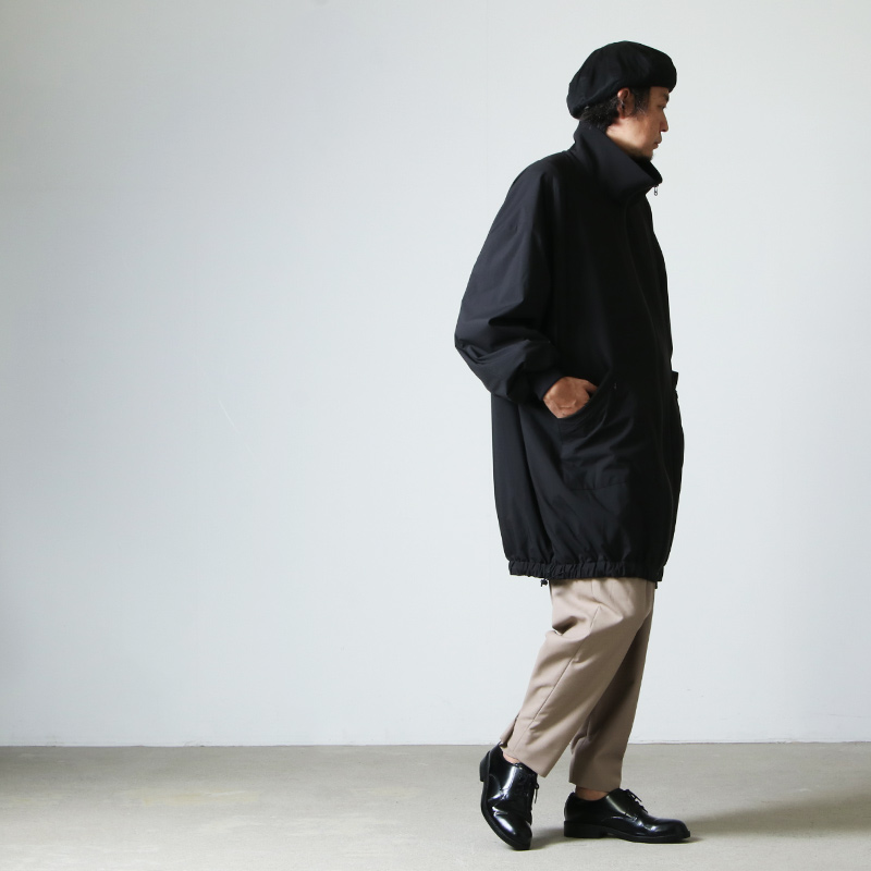 08sircus (ゼロエイトサーカス) Stretch taffeta over size Truck coat