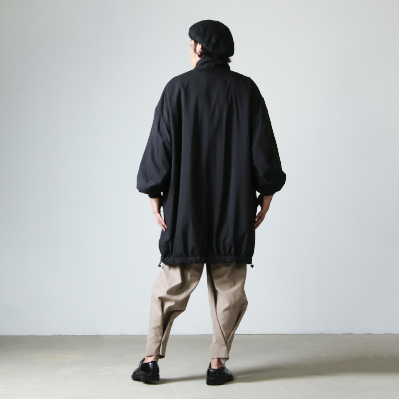 08sircus (ゼロエイトサーカス) Stretch taffeta over size Truck coat