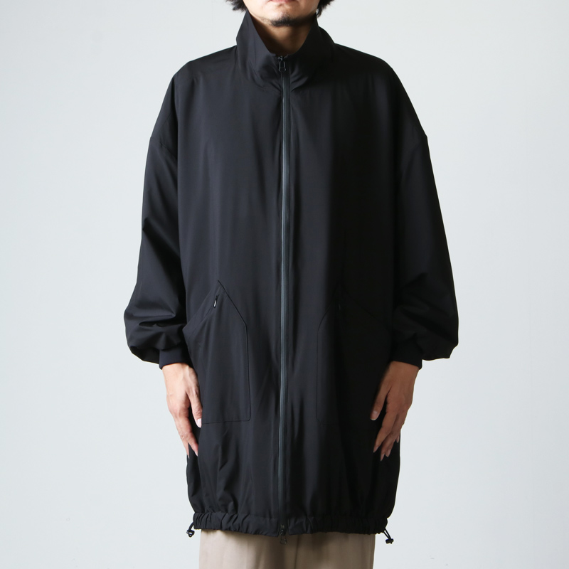 08sircus (ゼロエイトサーカス) Stretch taffeta over size Truck coat