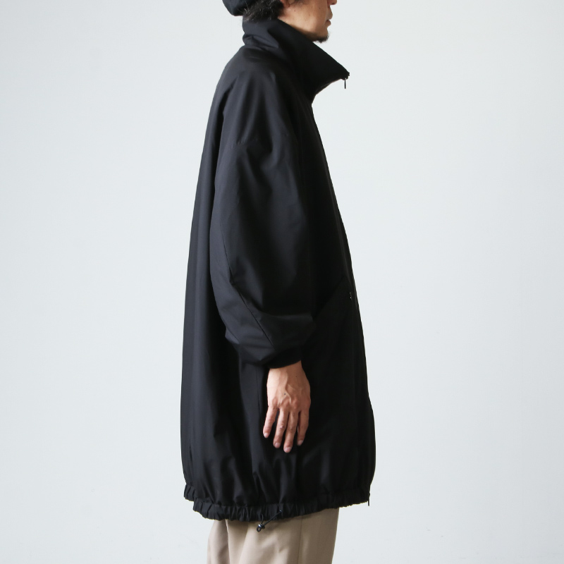 08sircus (ゼロエイトサーカス) Stretch taffeta over size Truck coat