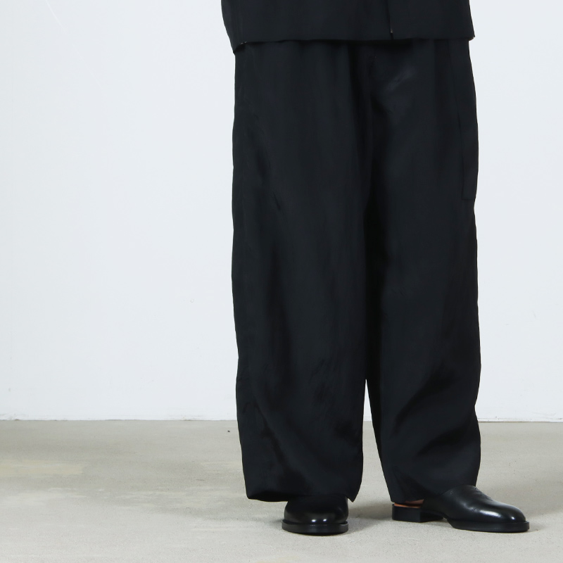 08sircus(���������ȥ�������) Viscose washer 2tuck belted wide pants