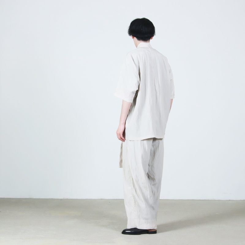 08sircus(���������ȥ�������) Viscose washer 2tuck belted wide pants