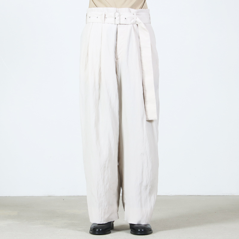 08sircus(���������ȥ�������) Viscose washer 2tuck belted wide pants