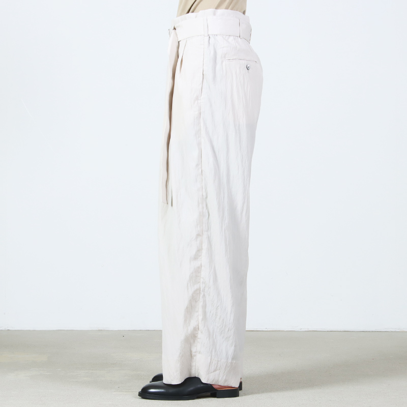 08sircus(���������ȥ�������) Viscose washer 2tuck belted wide pants