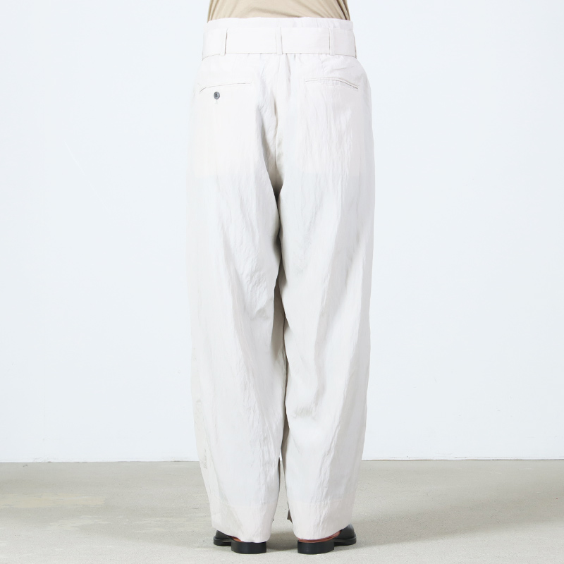 08sircus(���������ȥ�������) Viscose washer 2tuck belted wide pants