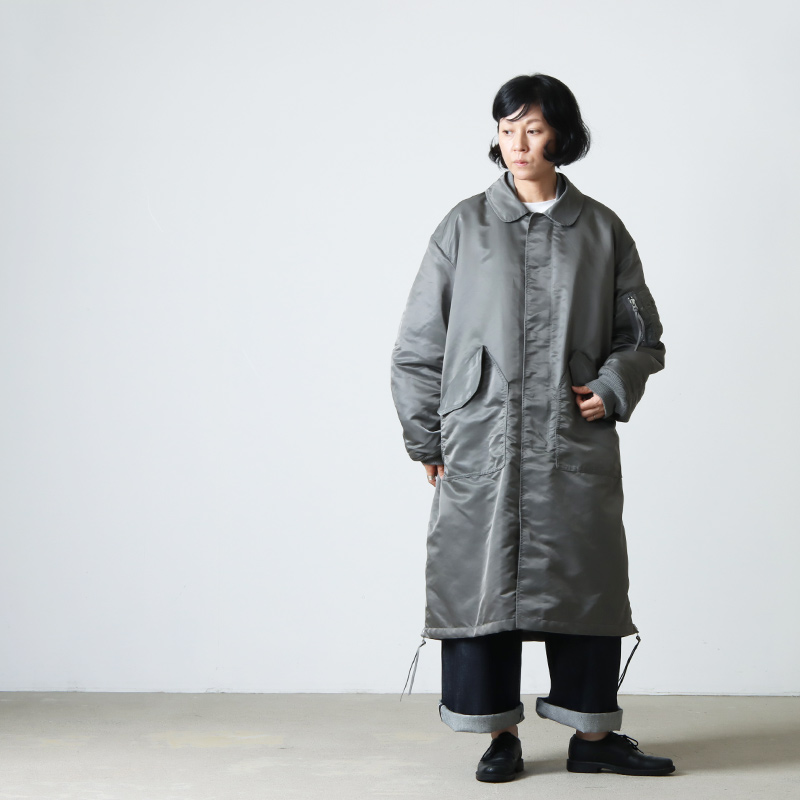 22AW / 08sircus / Long MA-1 コート rever 5-