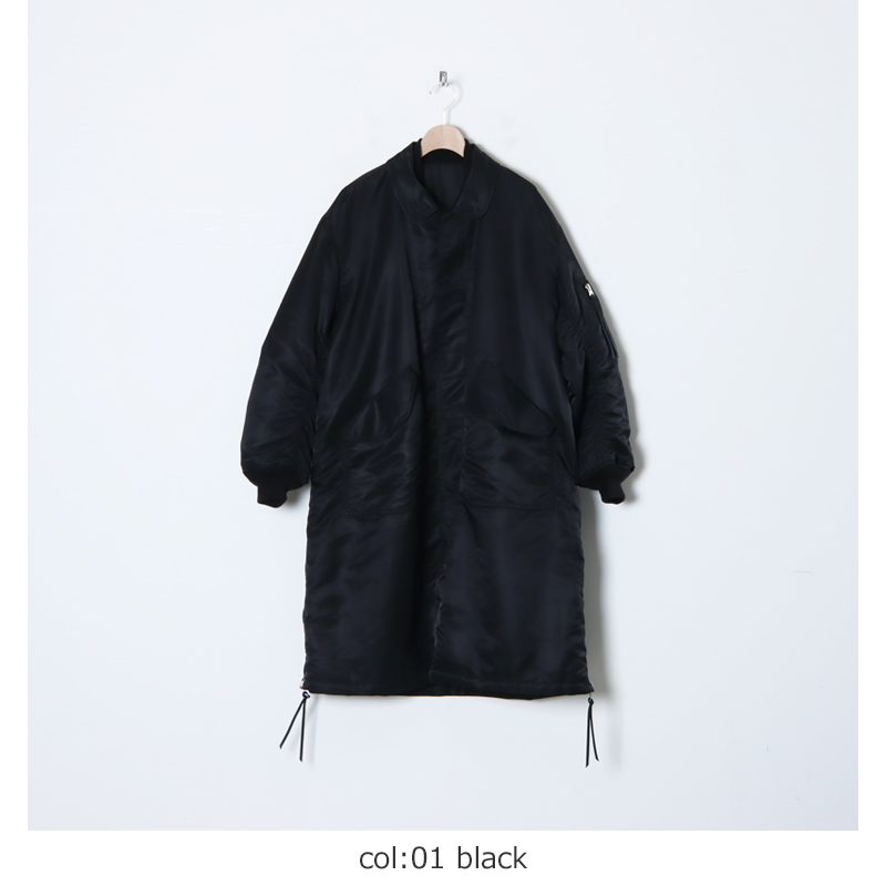 08sircus/ゼロハチサーカス】Stretch taffeta down foodie coat