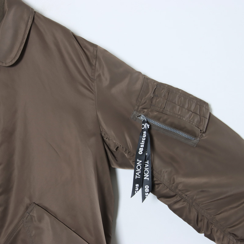 08sircus(ゼロエイトサーカス) 08sircus × TAION Down long MA-1 reversible