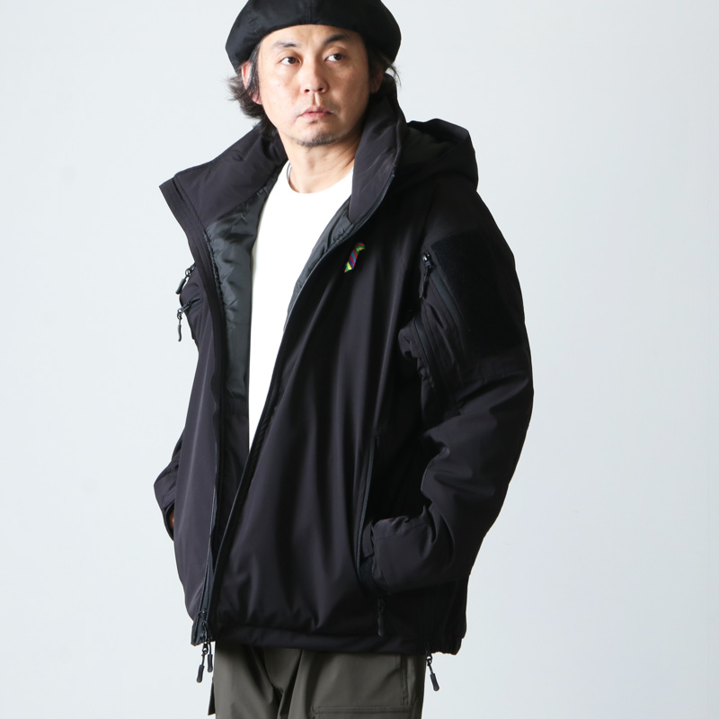 アブガルシア is-ness 別注 CLOUD PADDING ジャケット 黒LUKEouterwear