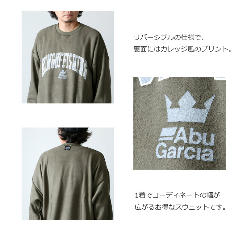 AbuGarcia (アブガルシア) BIG REVERSIBLE SWEAT / ビッグリバーシブル