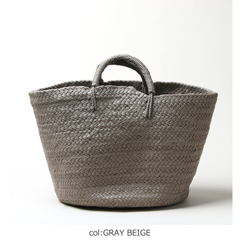 AETA（アエタ） LEATHER BASKET グレー-