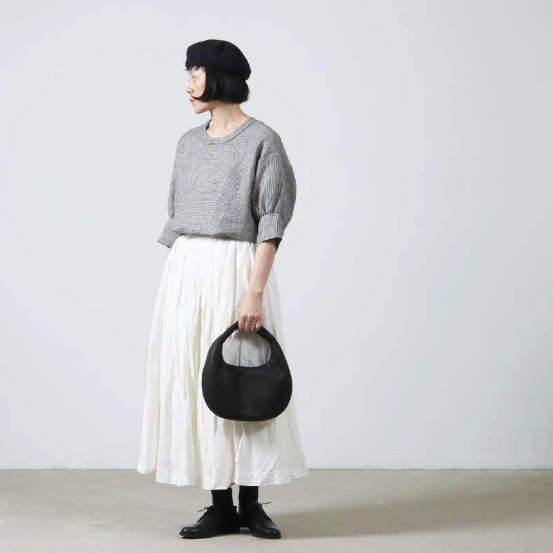 Aeta ROUND ONE SHOULDER M black - バッグ