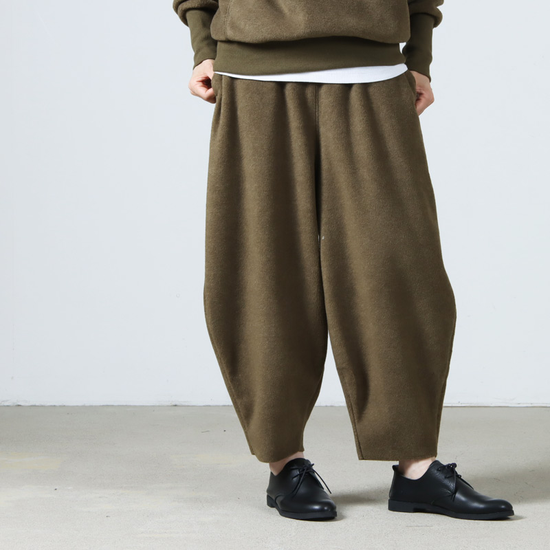 ALWEL (オルウェル) FLEECE PEG PANTS / フリースペグパンツ