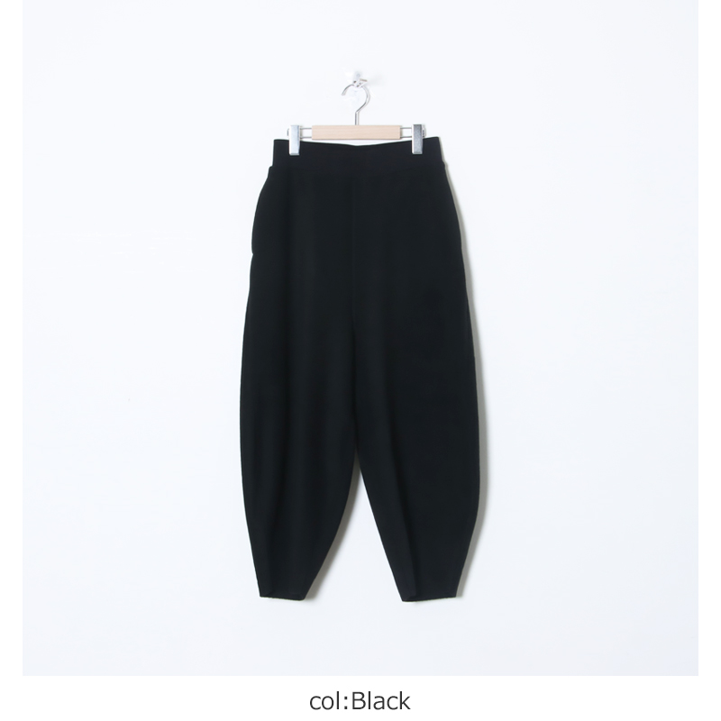 ALWEL／フリースペグパンツ／黒 ALWEL フリース ペグ パンツ, Black – Navyblue