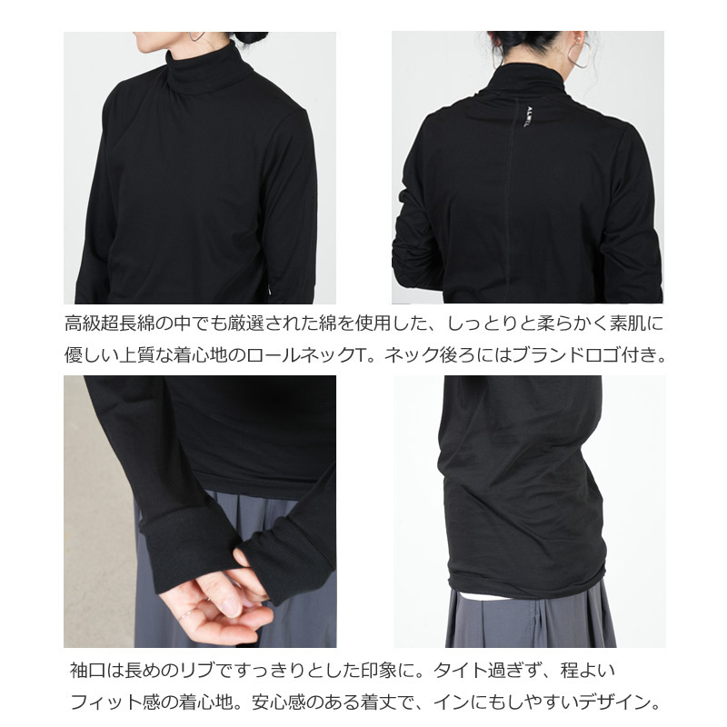 ALWEL(���륦����) LONG SLLVE ROLL NECK T