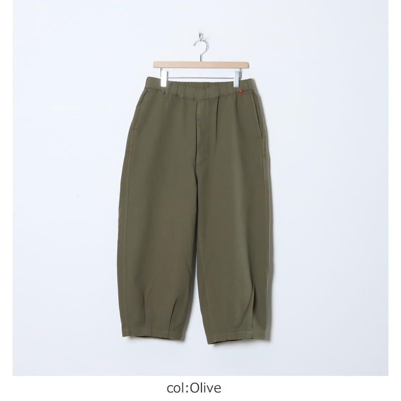 SIZE02ANACHRONORM HEM TUCK EASY PANTS OLIVE